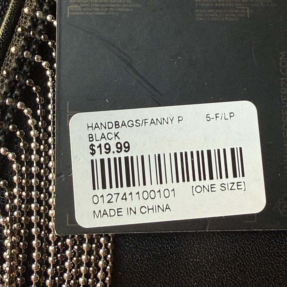 Forever 21 Black Fanny Bag with Silver Accents - Picture 5 of 7